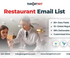 Grab TargetNXT's Trusted and Credible Restaurant Email List for Successful Conversions!