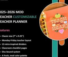 Mod Teacher Customizable Teacher Planner 2025–2026