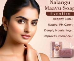 VCare Herbal Nalangu Maavu Soap – 100g Pack of 3