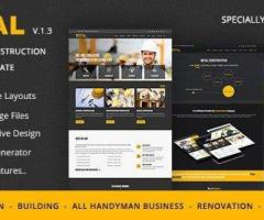 🏗️🔧 Metal - Mobile Friendly Building & Construction Business HTML Template🌐👷