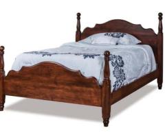 Handcrafted Solid Wood Cannonball Bed