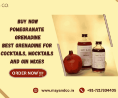 Buy Pomegranate Grenadine by May & Co. - Best Grenadine for Cocktails, Mocktails and Gin Mixes