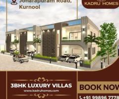 Book Affordable Luxury Villas in Kurnool with Modern Amenities | Kadru Homes