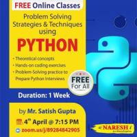 Free Classes on Problem Solving Strategies and Techniques using Python