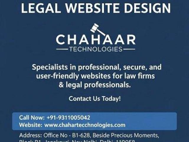 Chahar Technologies – Trusted Legal Website Design Company in Delhi