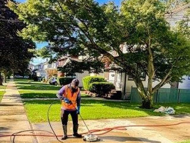 Sidewalk washing long Island NY