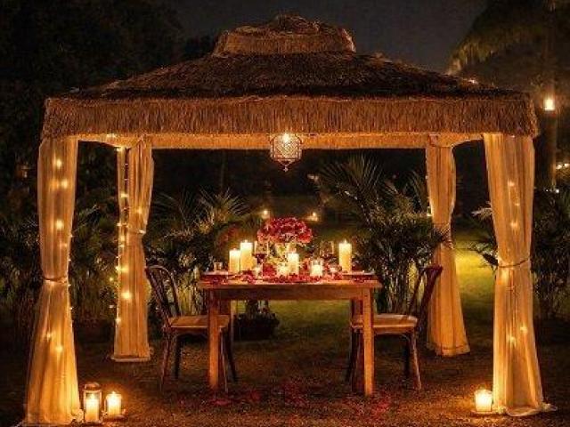 Private Cabana Candle Light Dinner Delhi