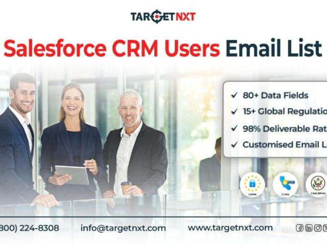 Getting a Salesforce CRM Users Email List from TargetNXT Simplifies Your B2B Business Connections!