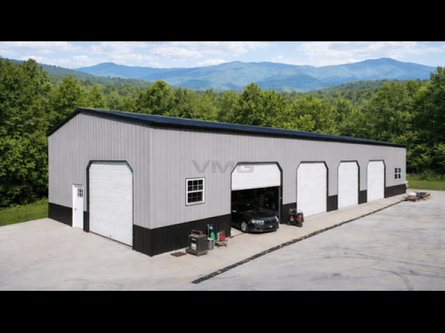 30Wx72Lx15H All Vertical Side Entry Garage – Durable & Spacious