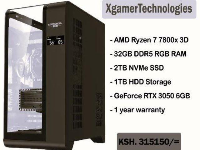 AMD Ryzen 7 32GB DDR5 RAM custom gaming tower