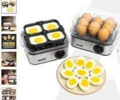 Grand Egg Boiler & Poacher 500W Silver – Fast Automatic Egg Cooker