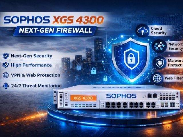 Enhance Business Security with Sophos XGS 4300 Next-Gen Firewall