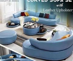 Leather sofa set