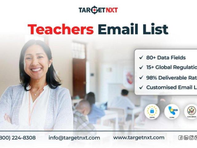 Buy TargetNXT's Teachers Email List and Target Teaching Professionals from the Top Schools!