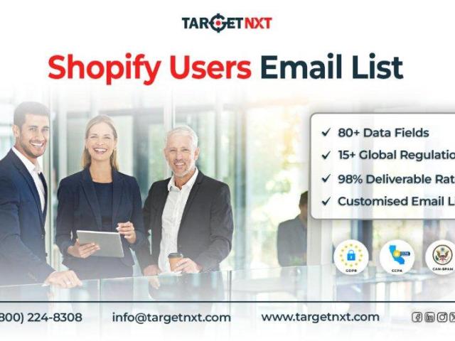 Shopify Users Email List to Reach Online Store Owners