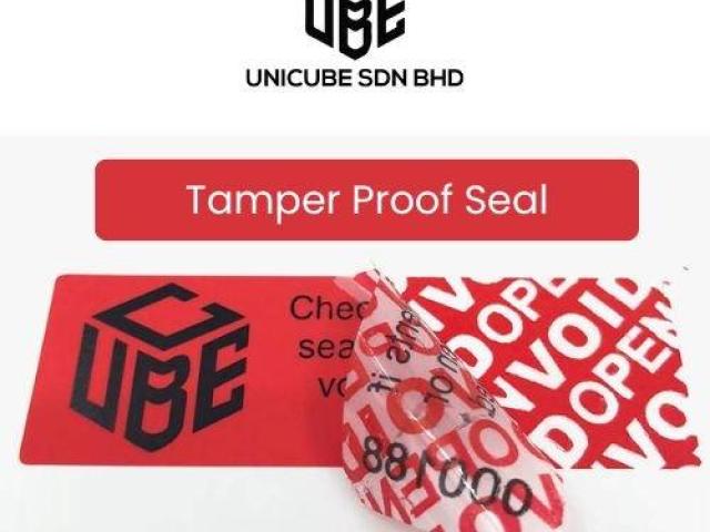 Tamper Proof Seal for Secure Packaging and Product Protection