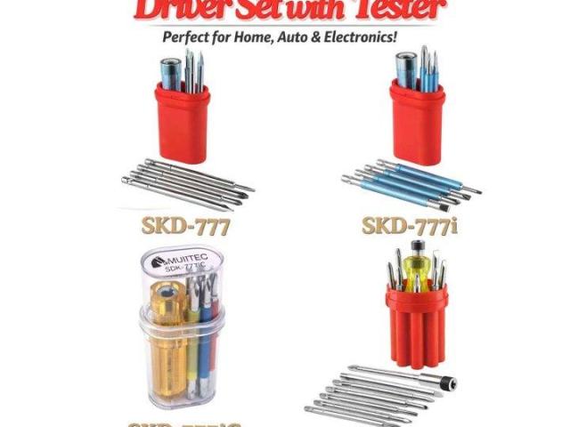 7 Bits Screw Driver Set with Tester – Compact Multi Tool Kit