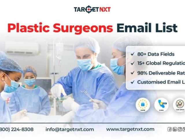 Struggling to Meet Top Cosmetic Surgeons? Obtain a Plastic Surgeons Email List from TargetNXT!