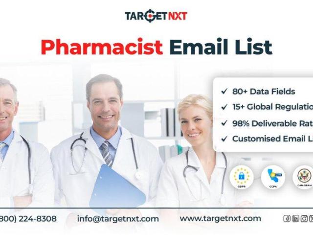 Grab a Premium Quality and Well-Segmented Pharmacist Email List from TargetNXT!