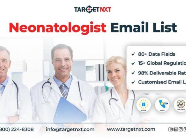 Getting TargetNXT's Neonatologist Email List Allows You to Reach Certified Medical Specialists