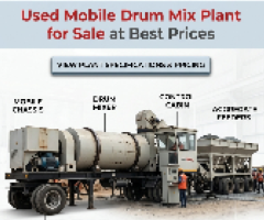 Used Mobile Drum Mix Plant for Sale at Best Prices