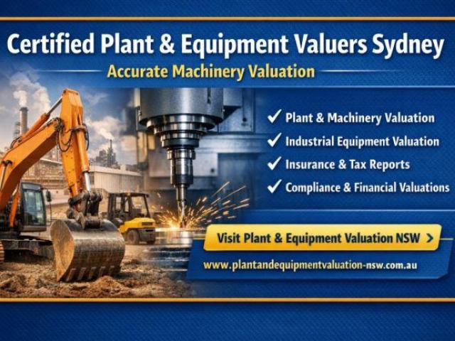 Certified Plant & Equipment Valuers Sydney | Accurate Machinery Valuation