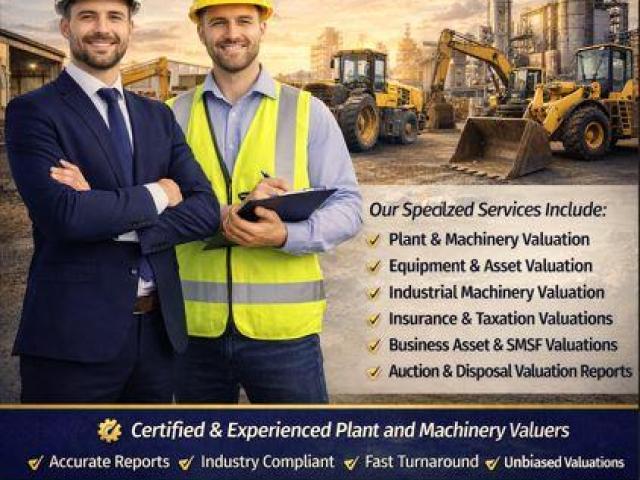 Expert Plant & Machinery Valuers VIC – Accurate Equipment Valuation Services