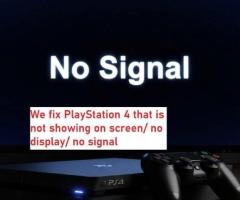 PlayStation 4  that is not showing on screen