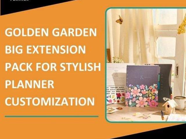 Golden Garden Big Extension Pack for Stylish Planner Customization