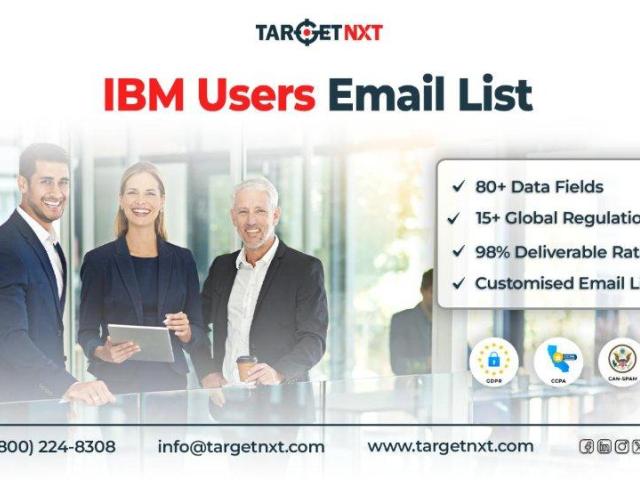 Buying an IBM Users Email List enables you to reach Top Tech Leaders with our IBM Users Email List