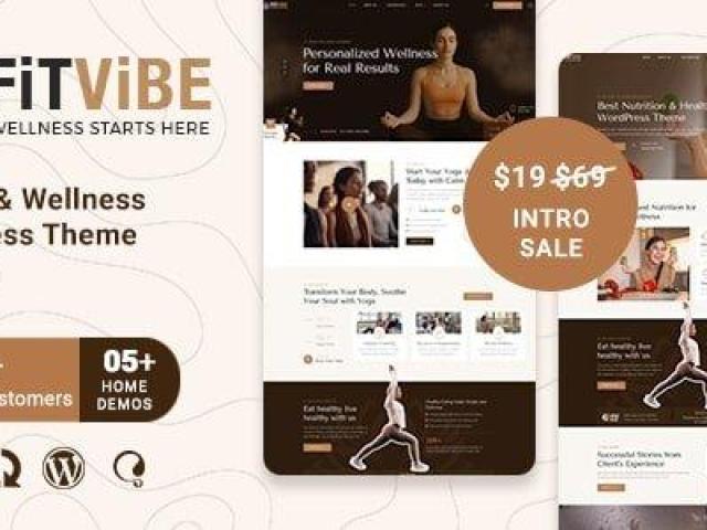 Fitvibe – Fitness & Wellness WordPress Theme