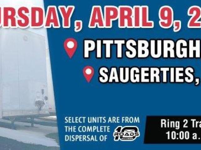 Premium Trailers Auction Event – Burgettstown, PA & Saugerties, NY | April 2026