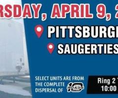 Premium Trailers Auction Event – Burgettstown, PA & Saugerties, NY | April 2026