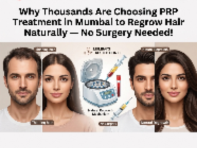 Why Thousands Are Choosing PRP Treatment in Mumbai to Regrow Hair Naturally — No Surgery Needed!