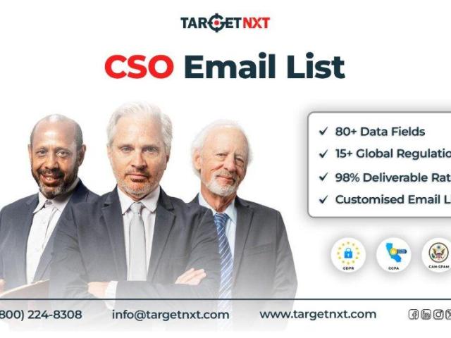 Grab Our CSO Email List to Engage With Security and Strategy Decision-Makers