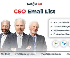Grab Our CSO Email List to Engage With Security and Strategy Decision-Makers