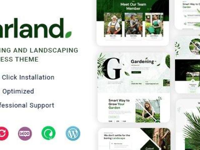 Garland - Gardening and Landscaping WordPress Theme