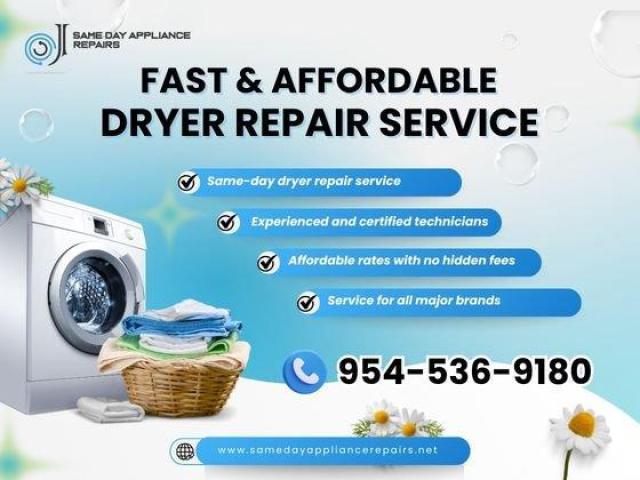 Same-Day Dryer Repair Near You – Fast & Affordable Service