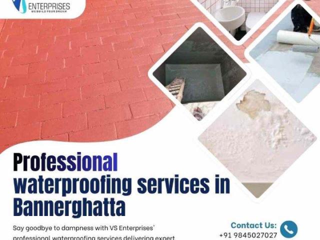 Professional waterproofing services in Bannerghatta