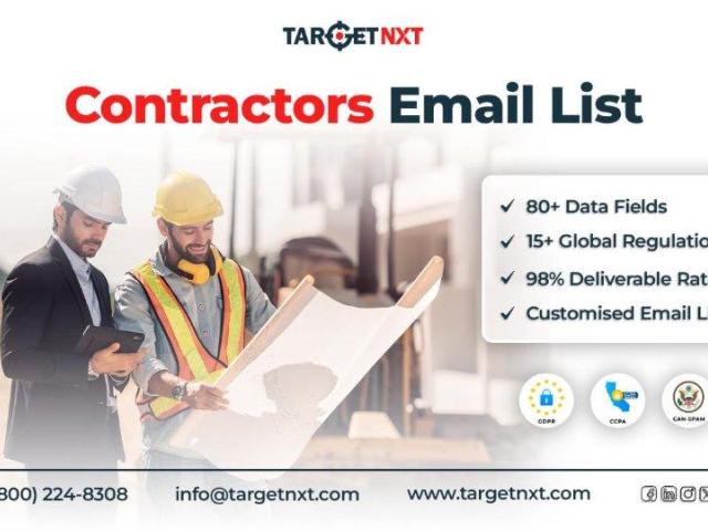Get Our Exceptional Quality Contractors Email List to Build a Profitable Business Network.