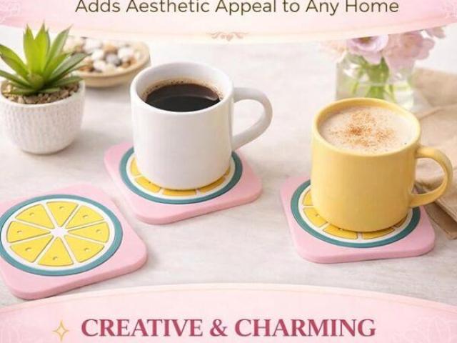 Silicone Drink Coasters – Heat Resistant, Anti-Slip & Waterproof