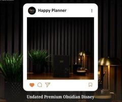 Undated Premium Obsidian Disney Mickey Mouse Book Bound Planner