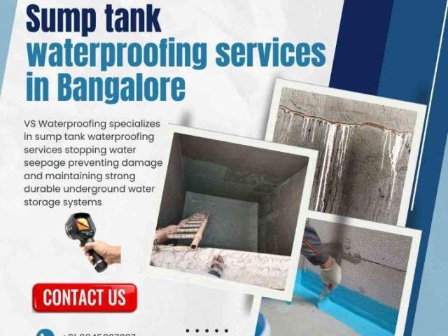 Sump tank waterproofing services in Bangalore