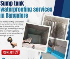 Sump tank waterproofing services in Bangalore