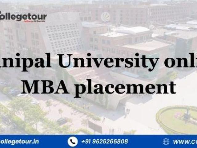 Manipal University online MBA placement