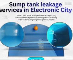 Sump tank leakage services in Electronic City