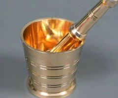 Grab Our Handcrafted Brass Spice Mortar and Pestle Before It’s Gone