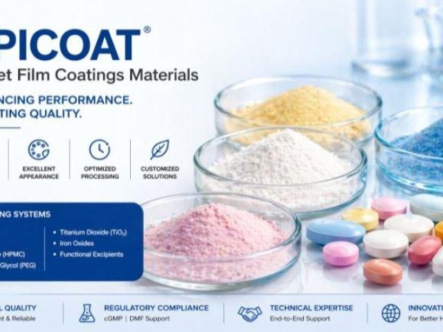 Spraycel Coatings Presents Apicoat Tablet Film Coatings Materials for Superior Tablet Protection