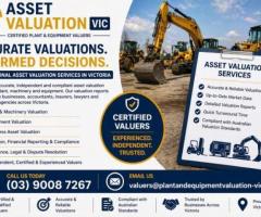 Asset Valuation VIC | Certified Plant & Equipment Valuers Victoria