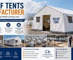 Relief Tents Manufacturer | Sagar Industries – Affordable Solutions for Relief Agencies